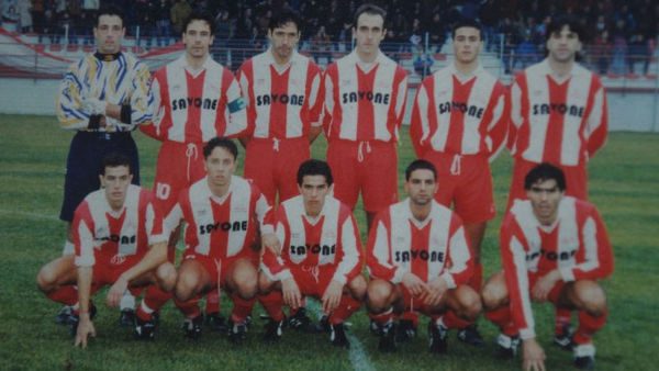 L’Anagni Fontana con il portiere-goleador Luchetti