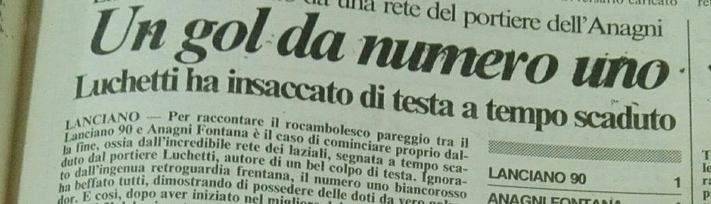 Quella volta che il pareggio del portiere in zona Cesarini il Lanciano lo subì