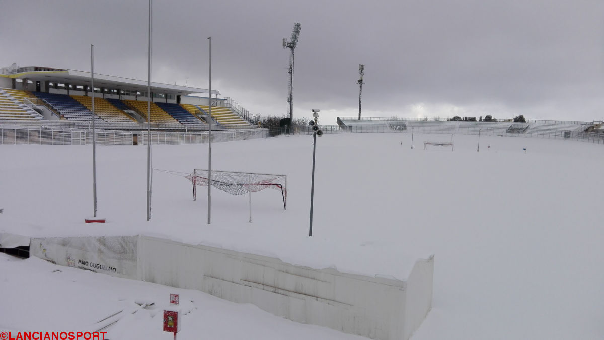 Biondi innevato, quasi scontato il rinvio di Marcianese-Ortona