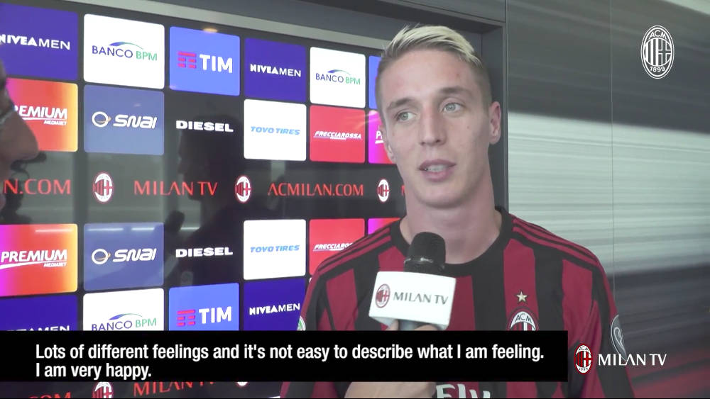 L’ex Virtus Andrea Conti al Milan