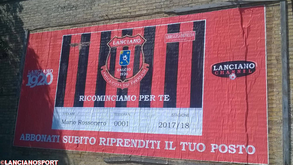 Lanciano Rossonera chiama a raccolta i tifosi per rilanciare la campagna abbonamenti