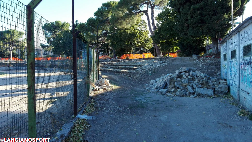 Demolito dopo novant’anni il primo stadio di Lanciano