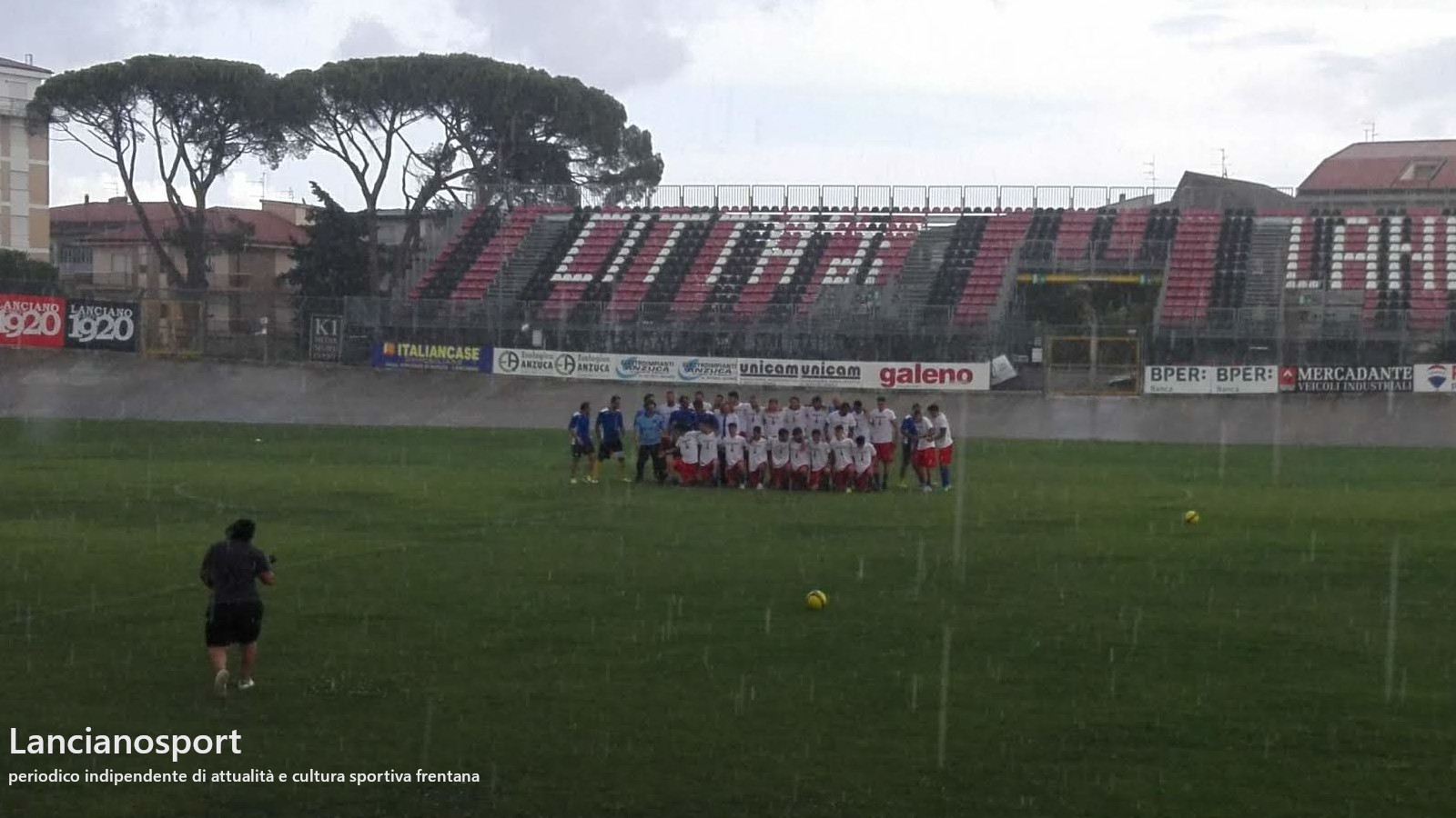 Il ritiro del Lanciano comincia sotto la pioggia: ecco le prime foto